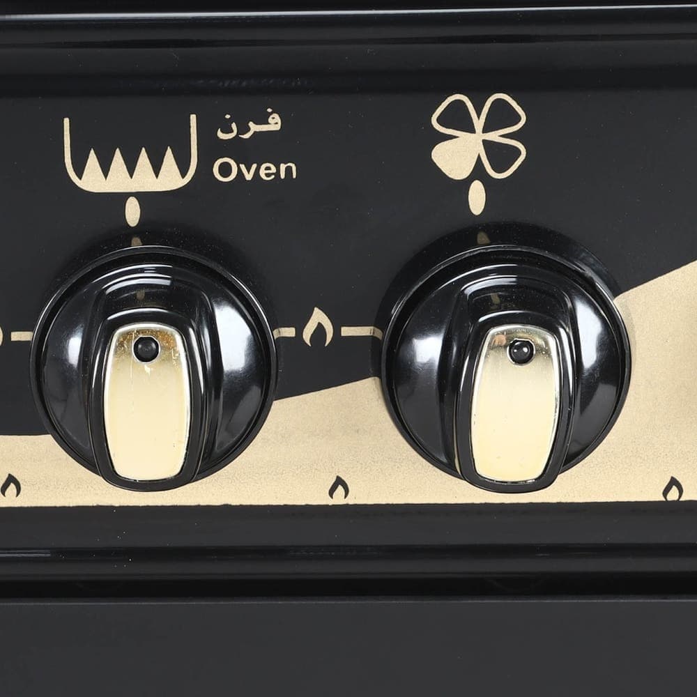  First Cook Stove, 5 Burners, Self Ignition, 80×60 cm - Black Gold