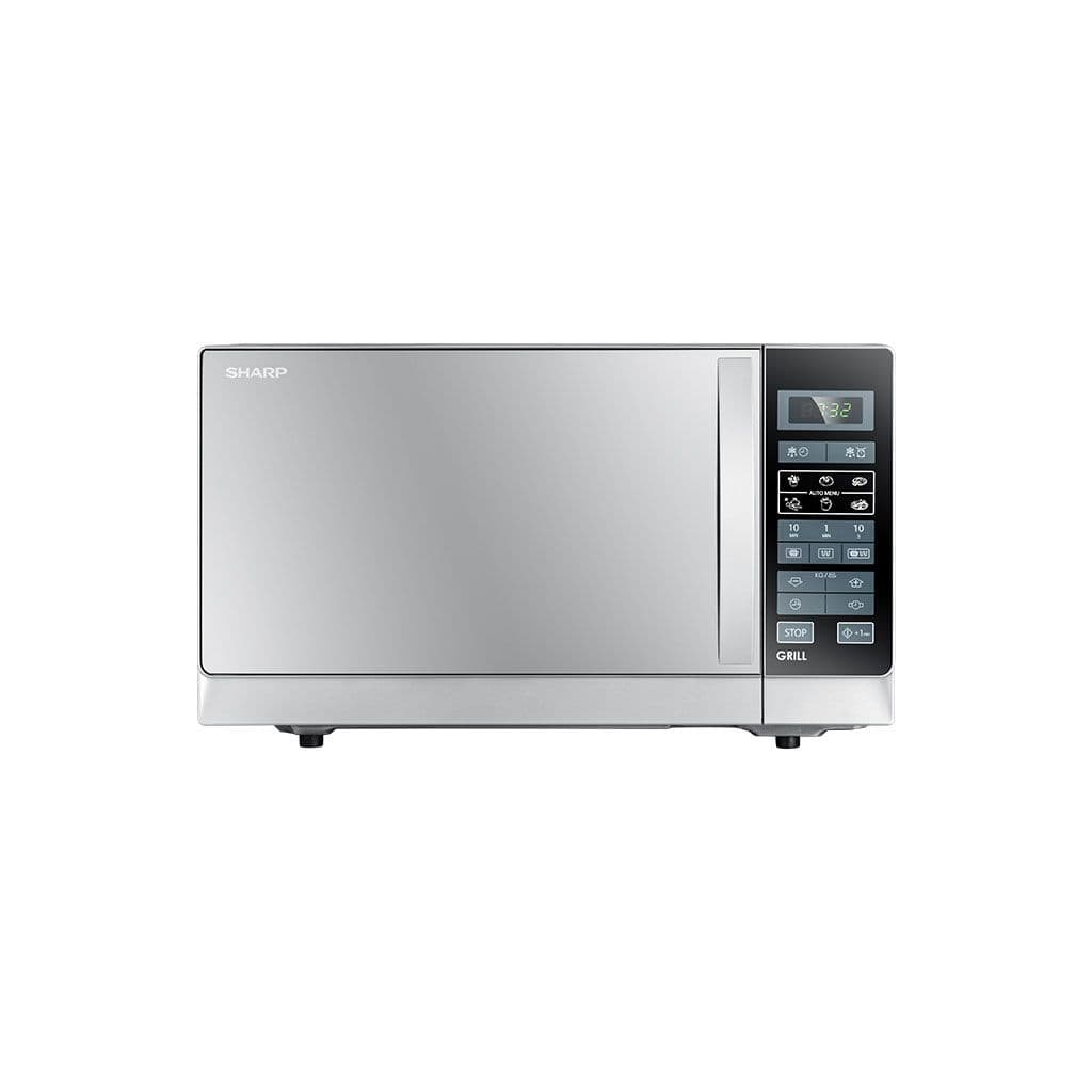 SHARP Microwave Grill 25 Liter 900 Watt 6 Menus Silver R-750MR(S)
