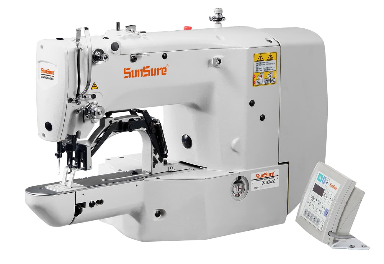 High speed direct drive electronic bar-tacking/ button sewing machine SS-1900ASS