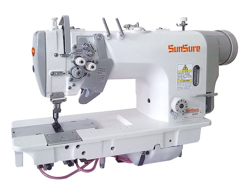 High speed direct drive double needle sewingmachine with auto trimmer ( micro oil) SS-8751