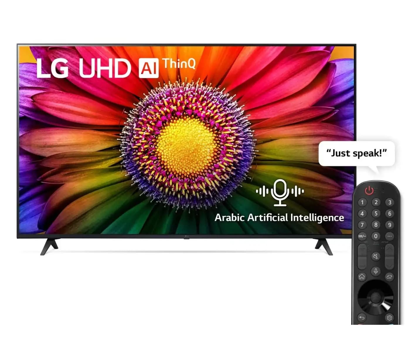 LG I Smart TV, LED, 55 Inches, 4K Ultra HD, Built in Reciver - Black, 55UR80006LJ