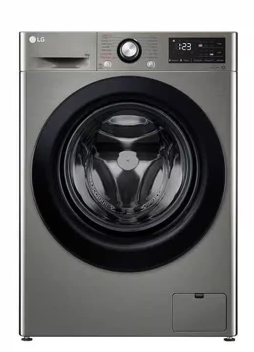 ال جي I غسالة فيفاتشي برو أوتوماتيك تحميل أمامي، 8 كجم - فضي، F4R3TYG6P
