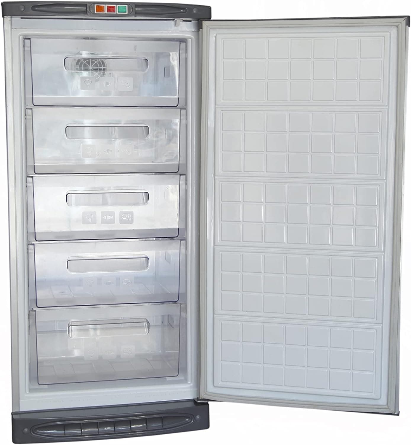 W Alaska | No Frost Vertical Freezer, 220 Liters, 5 Drawers, Silver - UP180NF 5 Year Warranty