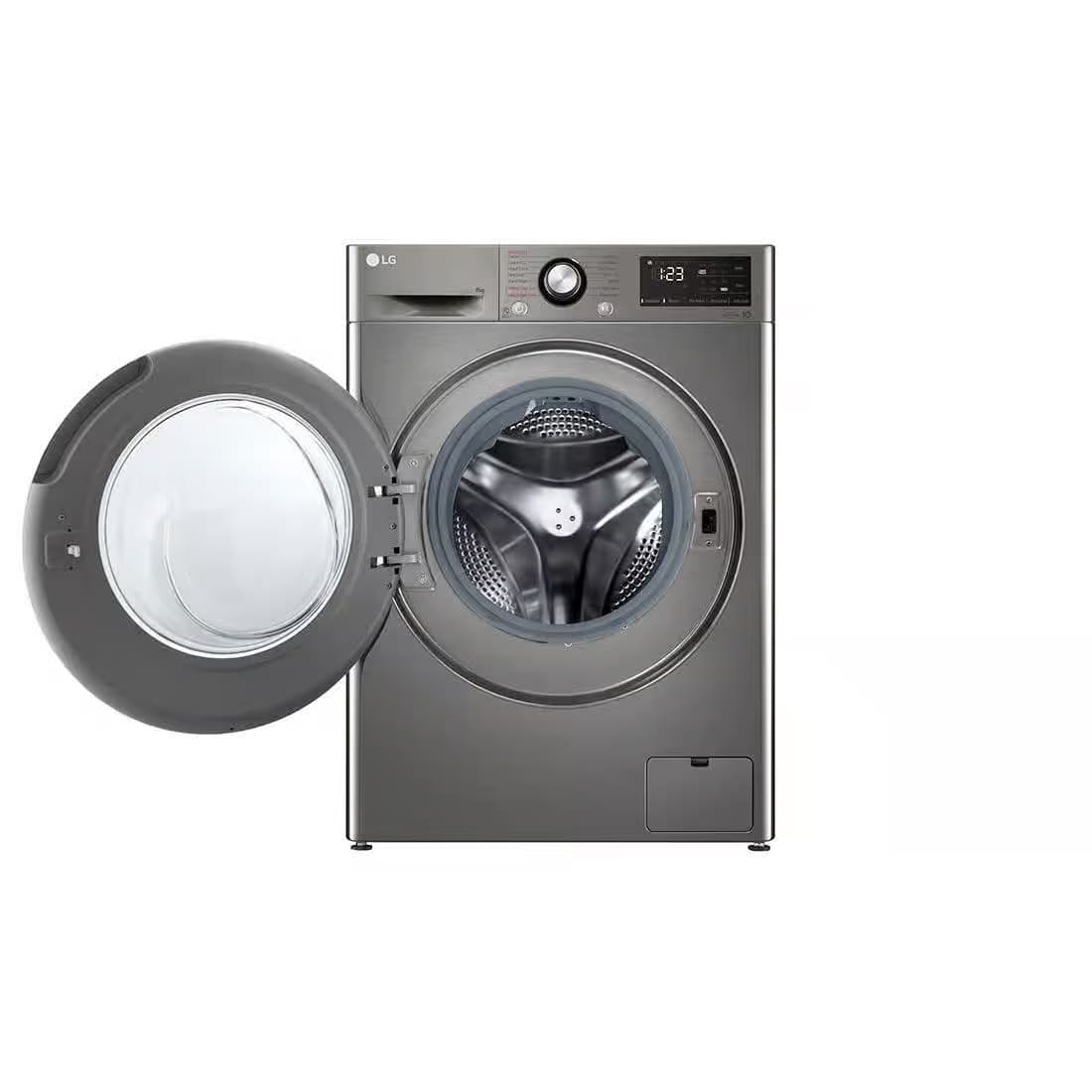 LG I Vivace Pro Front Load Automatic Washer, 8 Kg - Silver, F4R3TYG6P