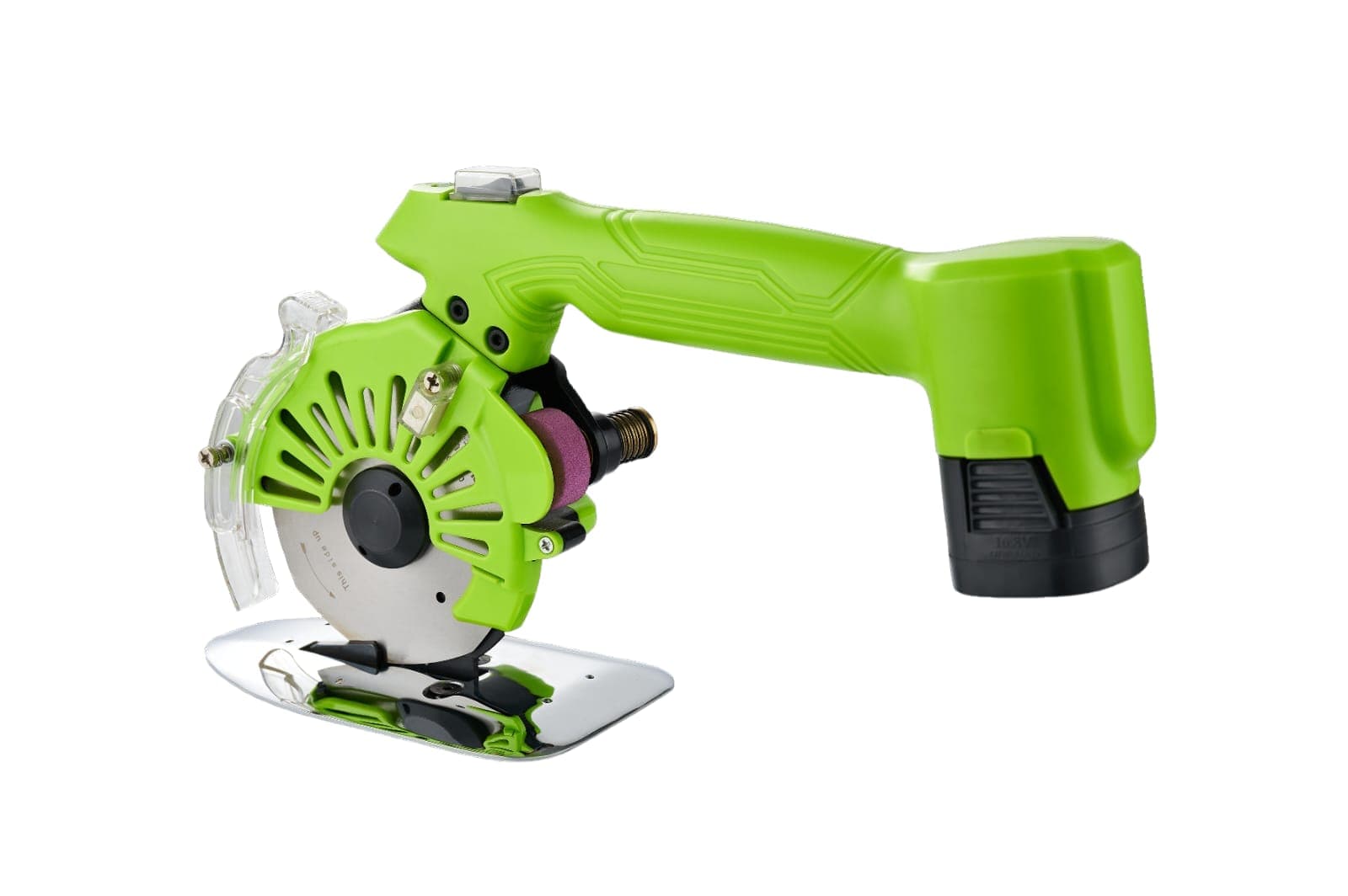 Tian Hong | Circular Electric Scissors, Battery, 5 Inch - Green, SRC-125B