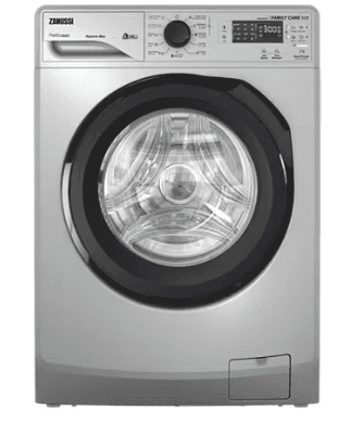 Zanussi Front Loading Digital Washing Machine - Multi Programs ZWF8240SB5 - TC4 Black Silver Door 1200 RPM 8 Kg