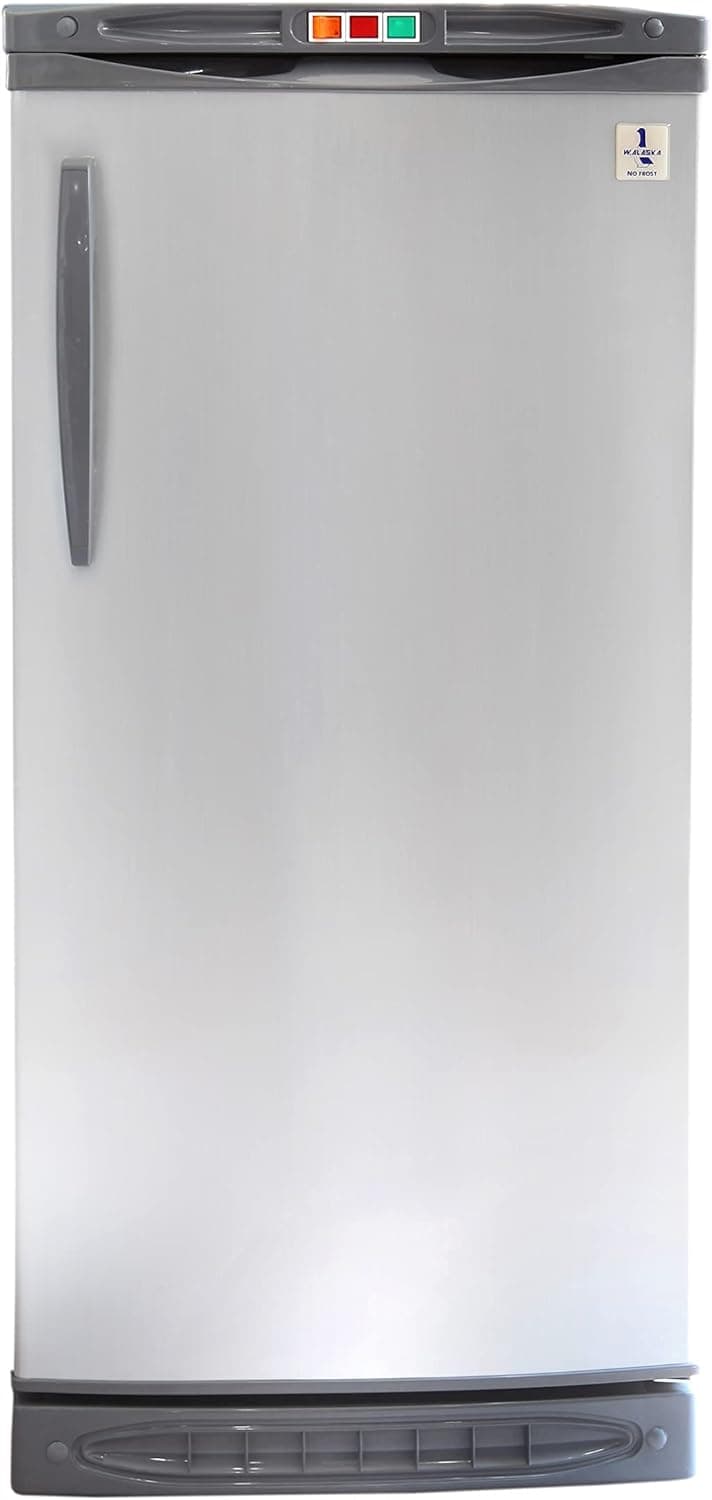 دابليو ألاسكا | فريزر عمودي نو فروست، 220 لتر، فضي - UP180NF ضمان 5 سنوات