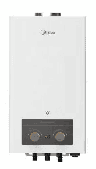 Midea Gas Water Heater With Chimney 10 Litres White -10DHSN