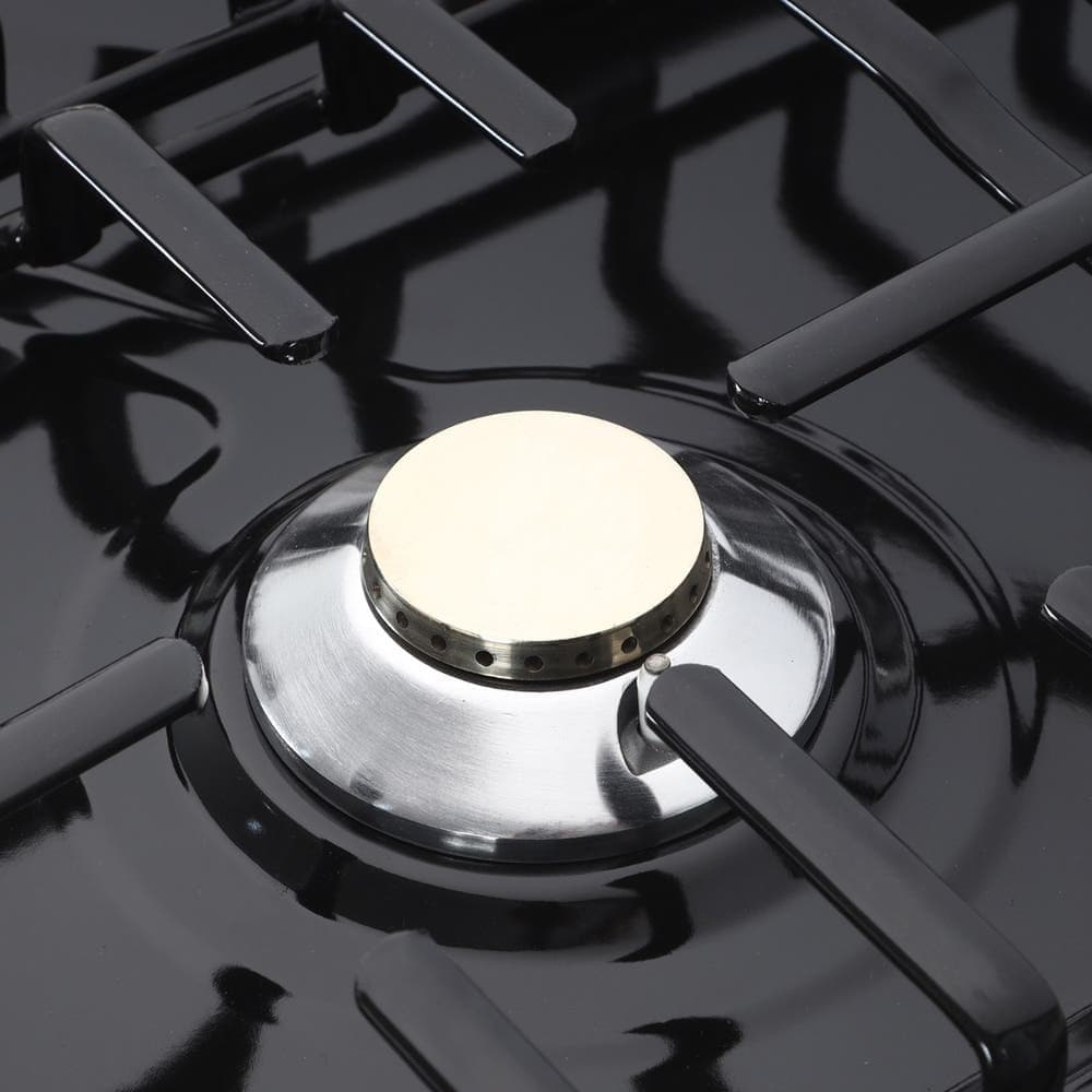  First Cook Stove, 5 Burners, Self Ignition, 80×60 cm - Black Gold