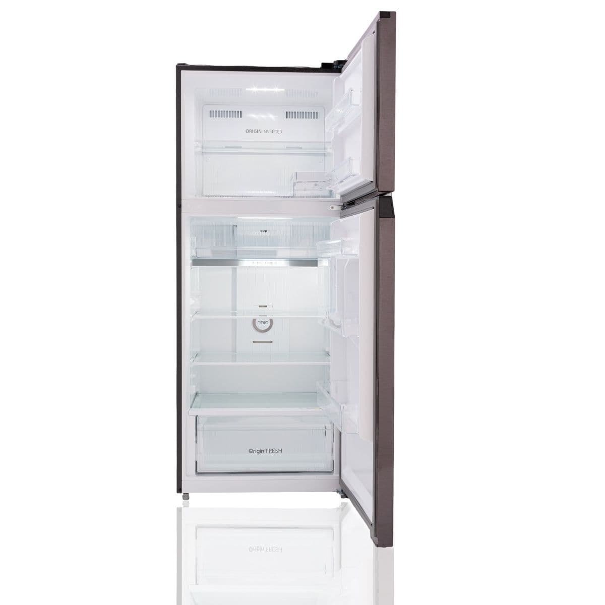 Toshiba I No Frost Refrigerator, Inverter, 411 Liter - Grey, GRRT559WEPMN37