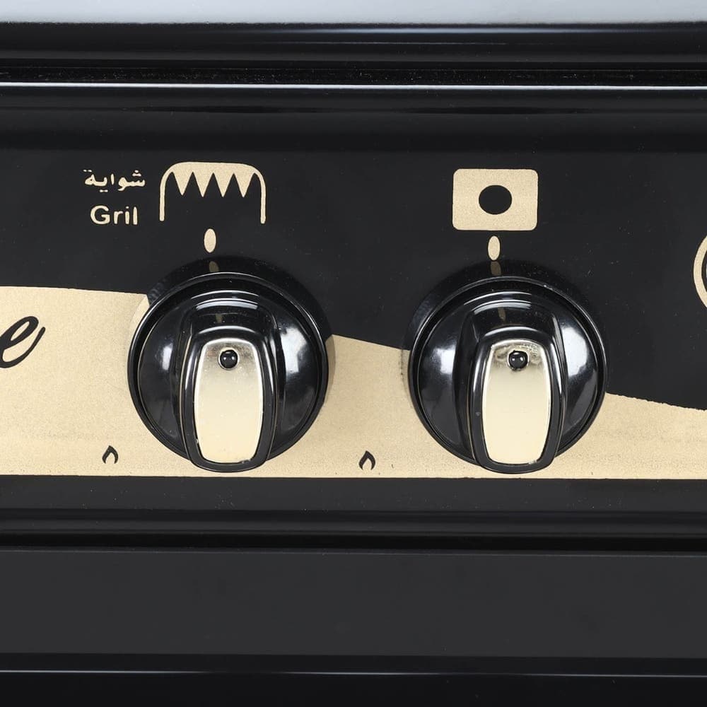  First Cook Stove, 5 Burners, Self Ignition, 80×60 cm - Black Gold