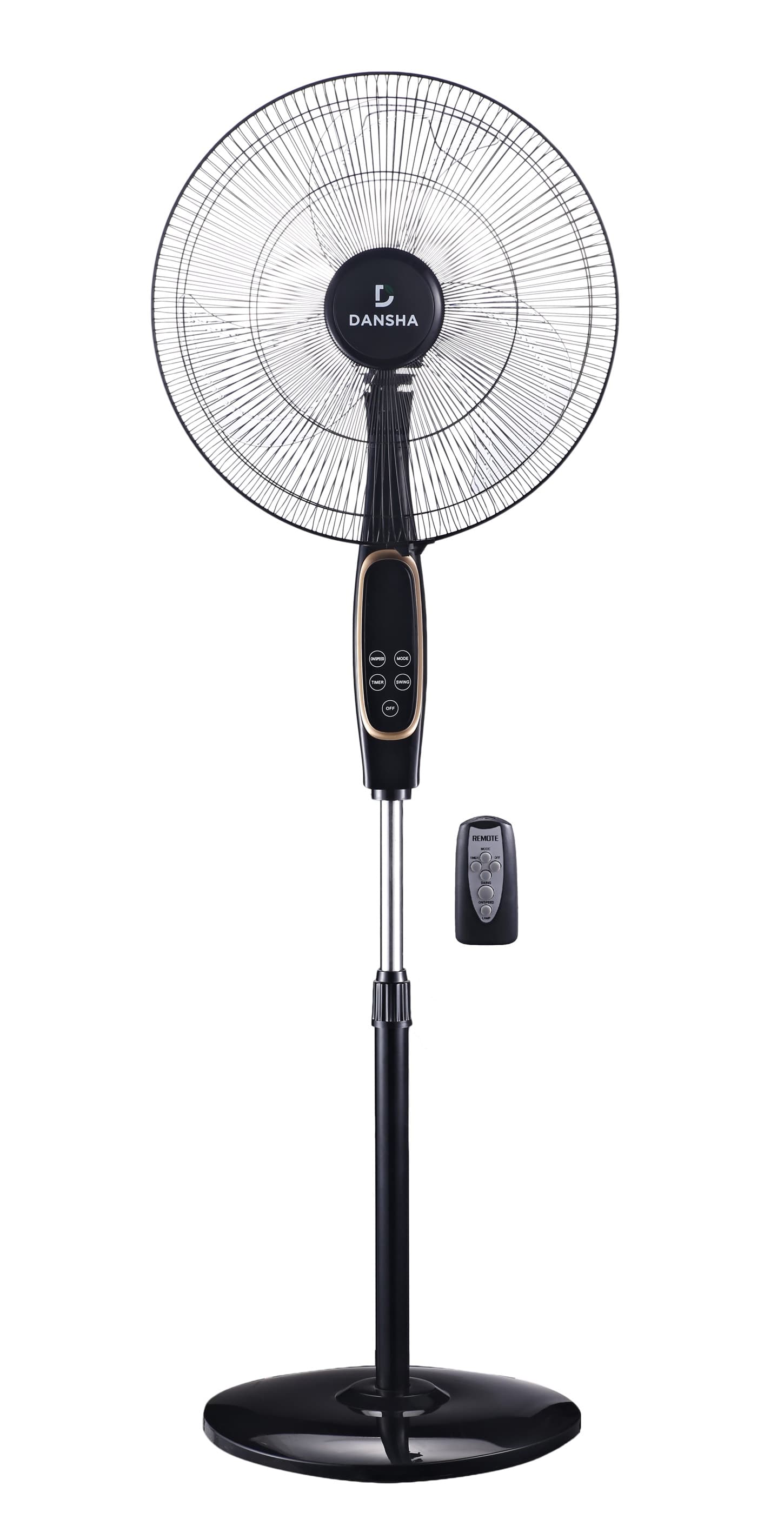 دانشا | مروحة ستاند , 18 بوصة ديجيتال - اسود