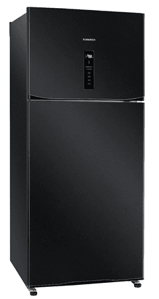 Tornado I No Frost Refrigerator, Digital, 385 Liter - Black, RF-480AT-BK
