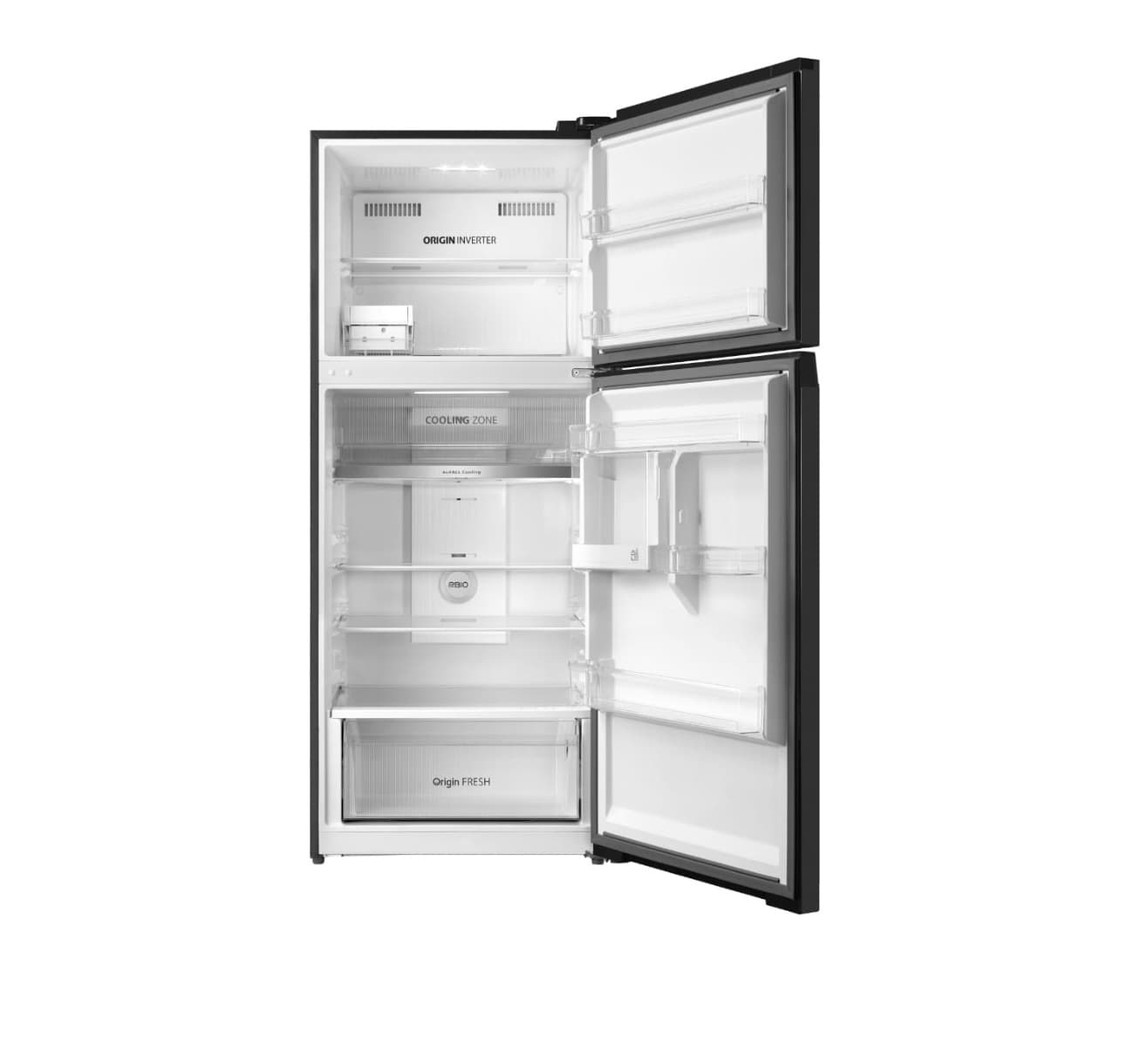 Toshiba I No Frost Refrigerator, 411 Liter, 2 Door - Grey, GR-RT559WE-PMN-06