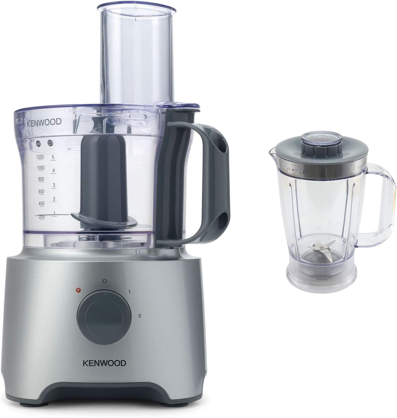Kenwood Food Processor, 800 Watt, Silver - FDP301S