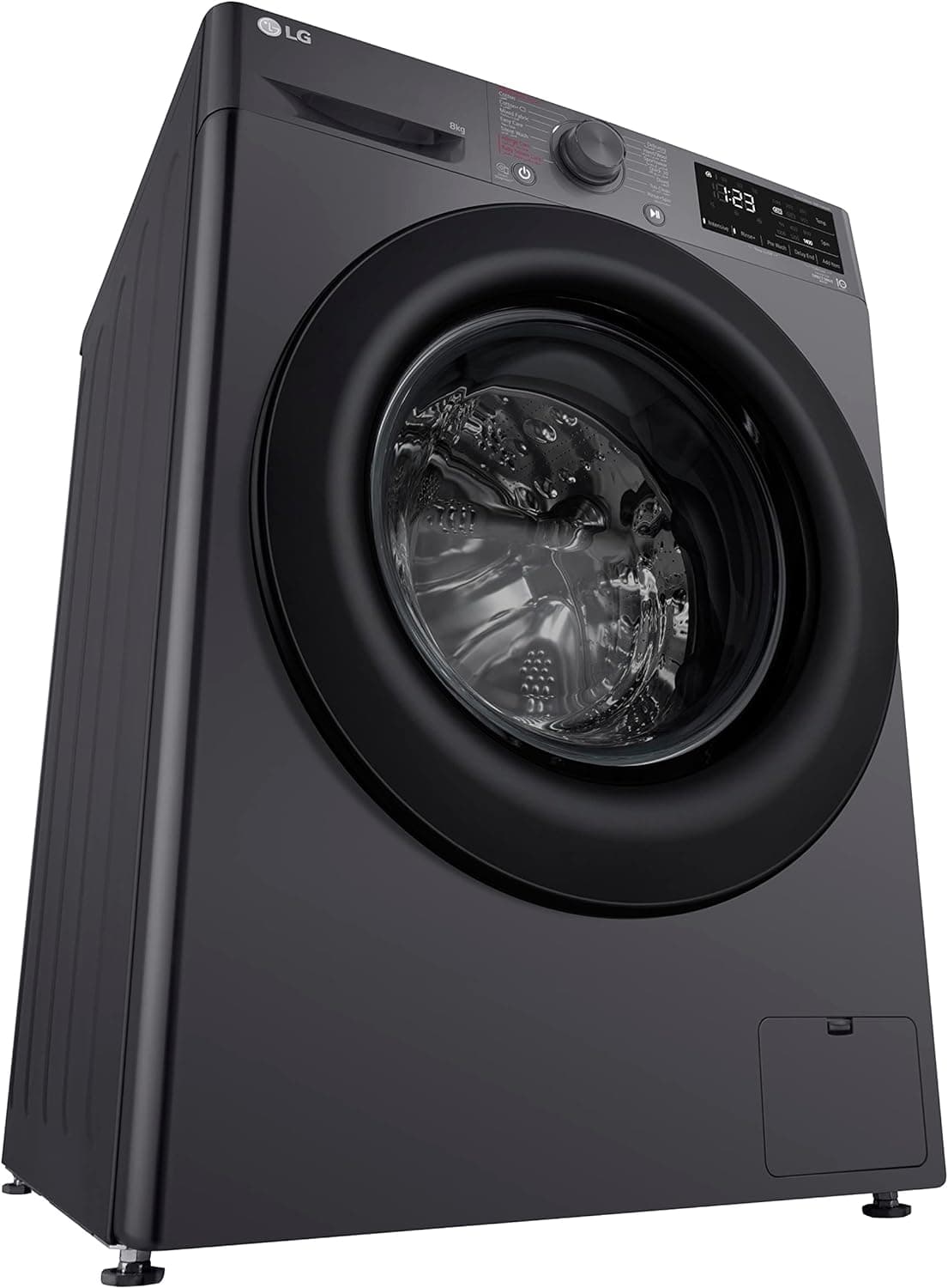 LG I Vivace Washing Machine, 8 Kg -Black, F4R3TYG6J