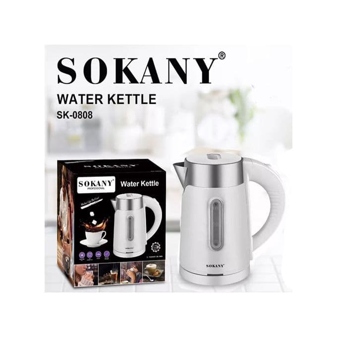 Sokany | Electric Water Kettle, 1 Liter, 1200 Watt - White