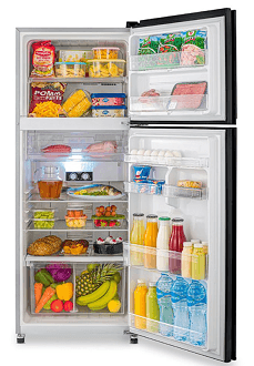 Tornado I No Frost Refrigerator, Digital, 385 Liter - Black, RF-480AT-BK