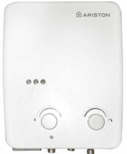 Ariston - Gas Water Heater - 6 litres - White - DGI 6L DF NG 2 Year Warranty