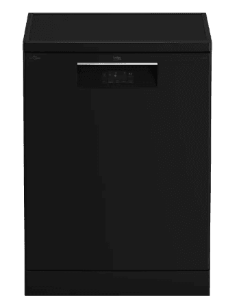 Beko Dishwasher, 14 place settings, 5 programs, 60cm, Black color, model BDFN15420B